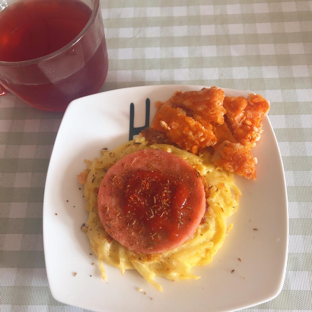 零失败胡萝卜土豆丝饼
