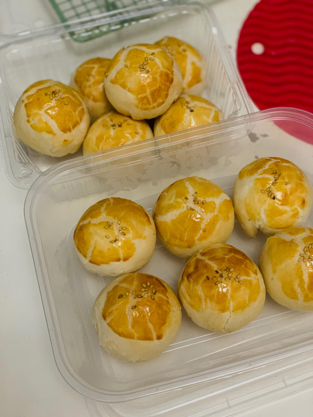 超简单 免揉 酥掉渣的蛋黄酥(超详细附全程视频)不破酥『万能酥皮』