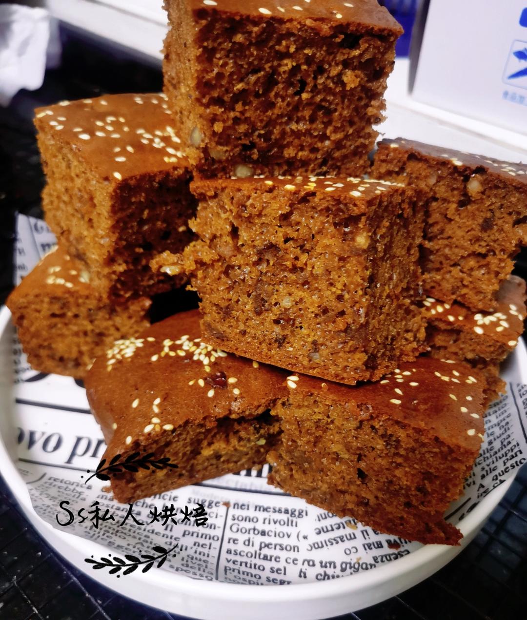 秋冬养生❗️红糖红枣核桃糕