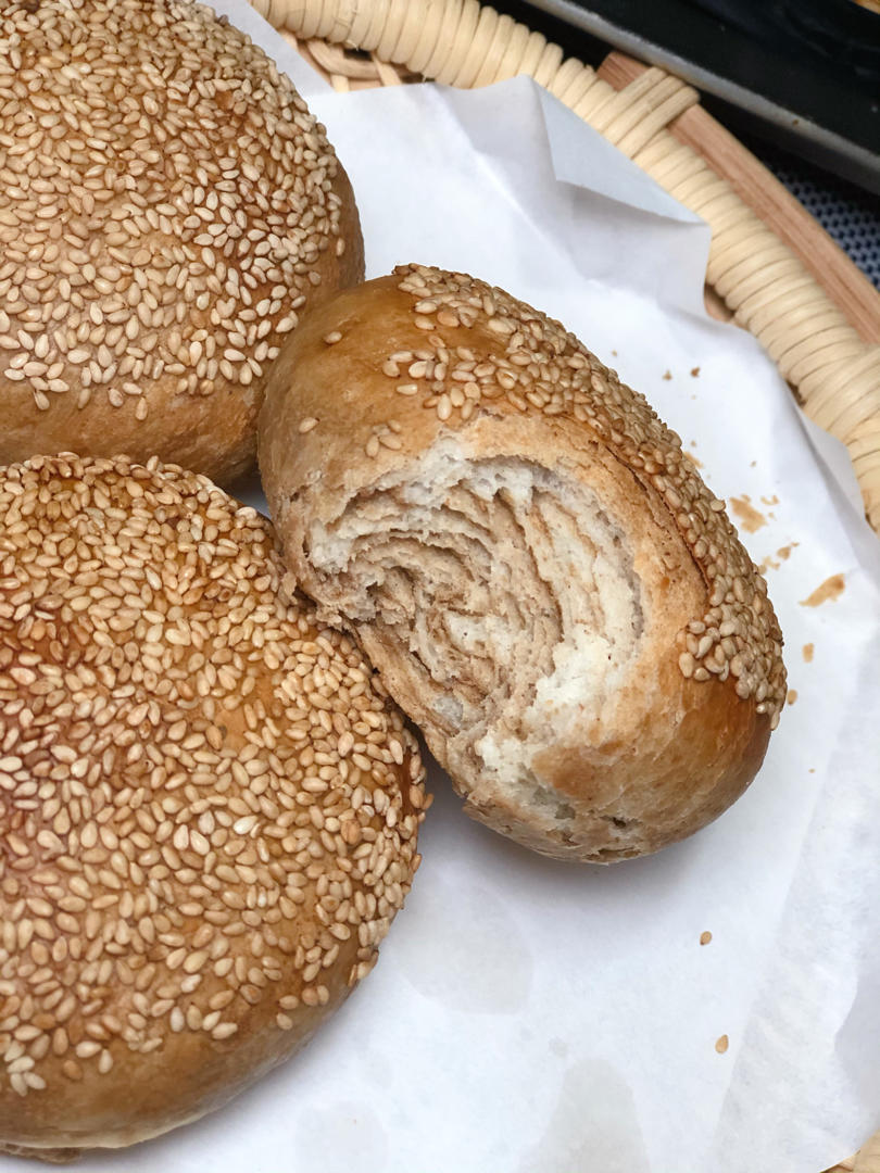 第一次做就会成功的芝麻酱烧饼