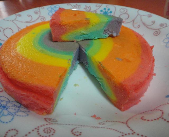 彩虹轻乳酪蛋糕的做法