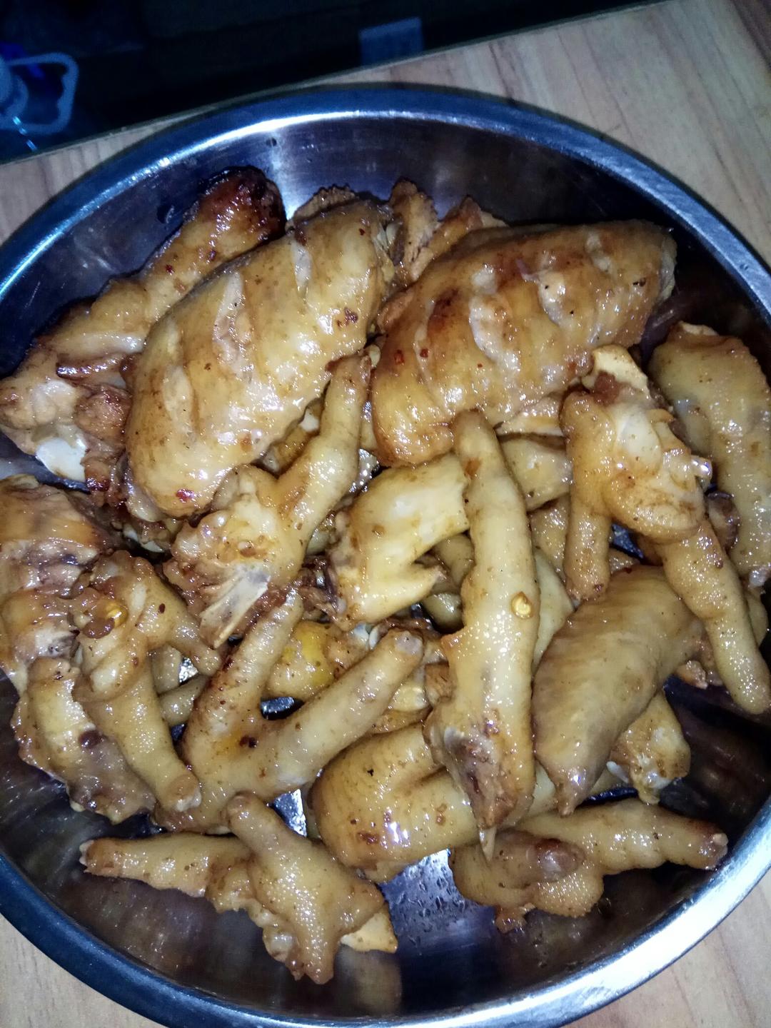蒸卤鸡翅（鸡爪）-简易懒人版