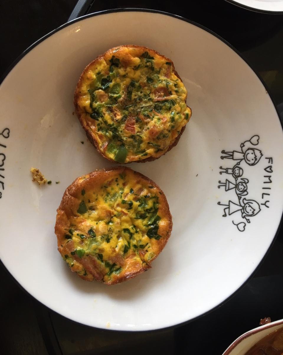 快手早餐蔬菜烘蛋muffin