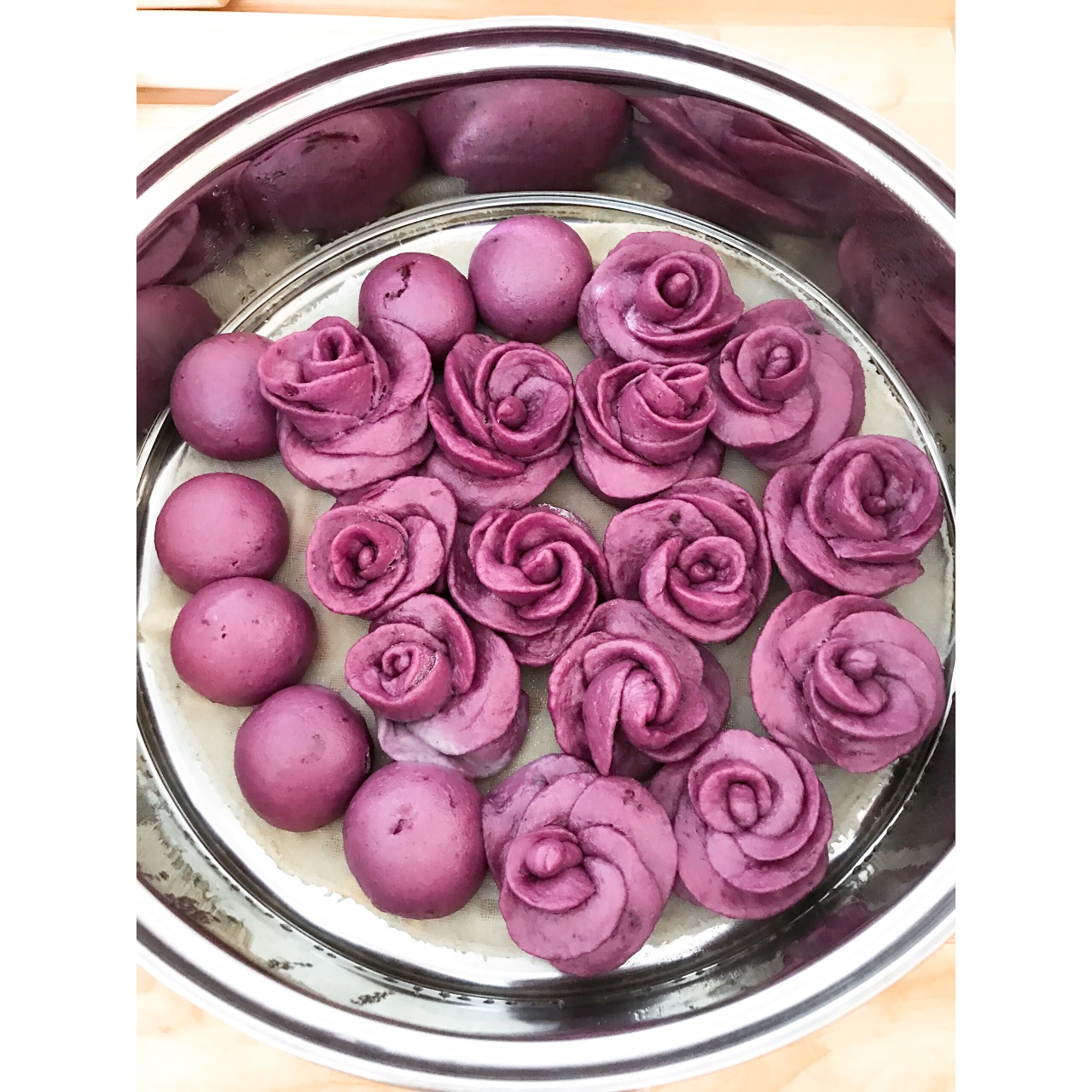 奶香紫薯馒头