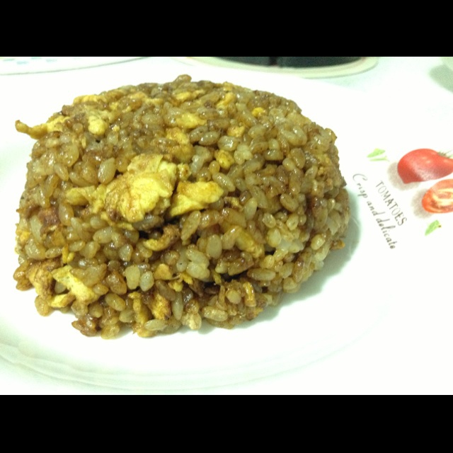 傻瓜版酱油炒饭