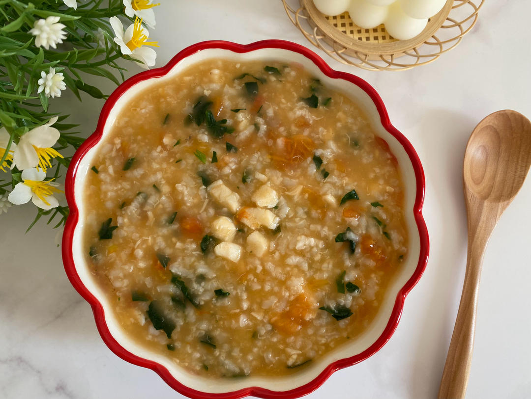 宝宝营养辅食/番茄鳕鱼粥