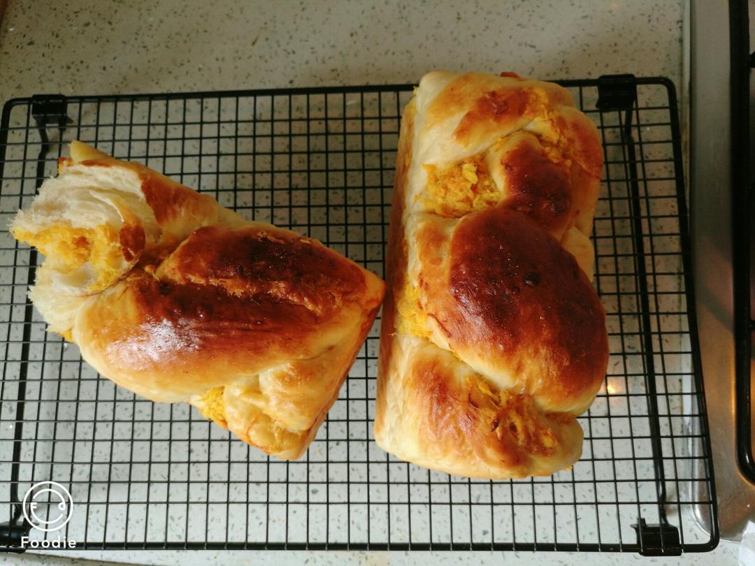 香葱肉松手撕吐司