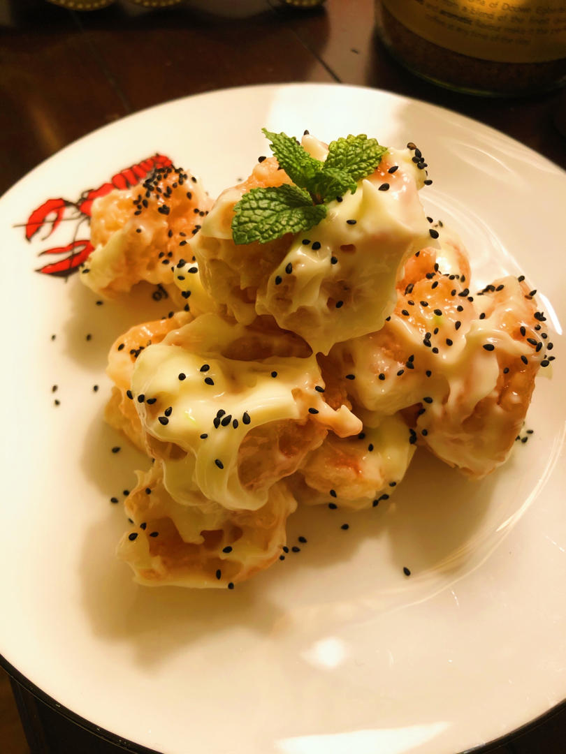 anniex2做的手残党也能作出高级感的沙拉虾球