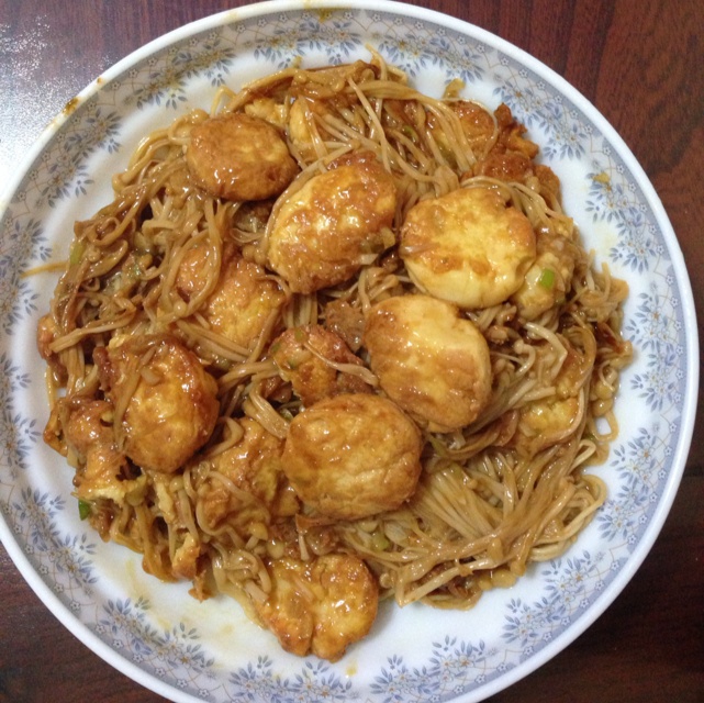 超级下饭菜--金针菇日本豆腐
