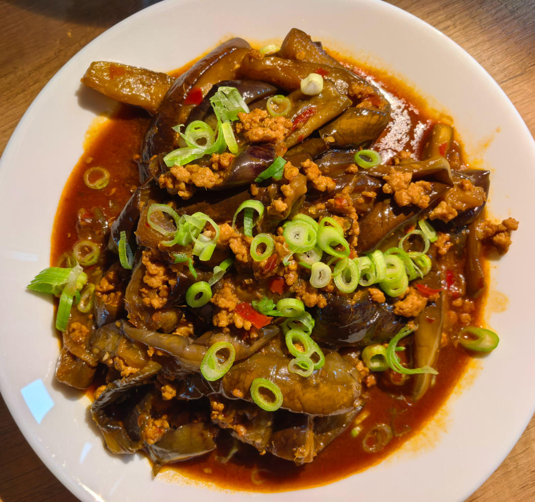红烧肉沫茄子