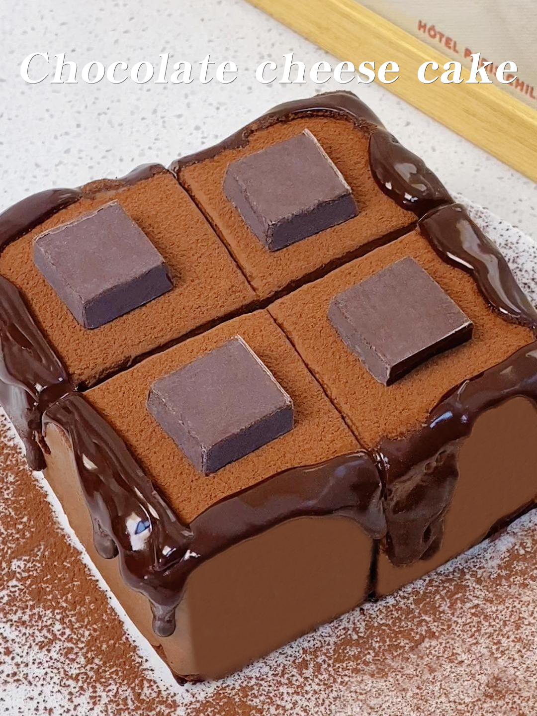 巧克力双层芝士蛋糕🍫多重口感暴击🔥的做法