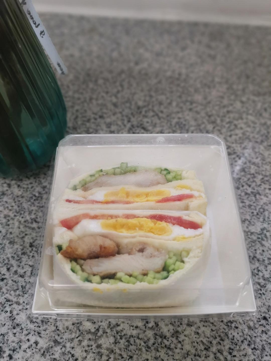 火腿芝士蛋三文治