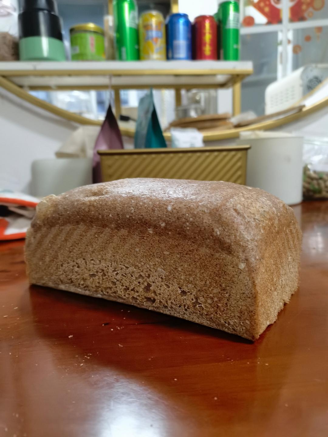 免揉全麦欧包（有嚼劲）