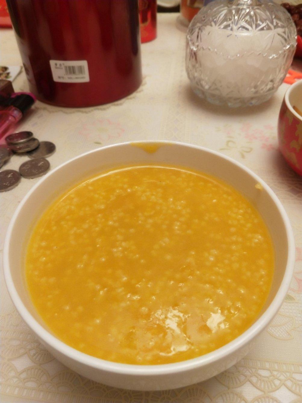 学生早餐----金瓜二米粥