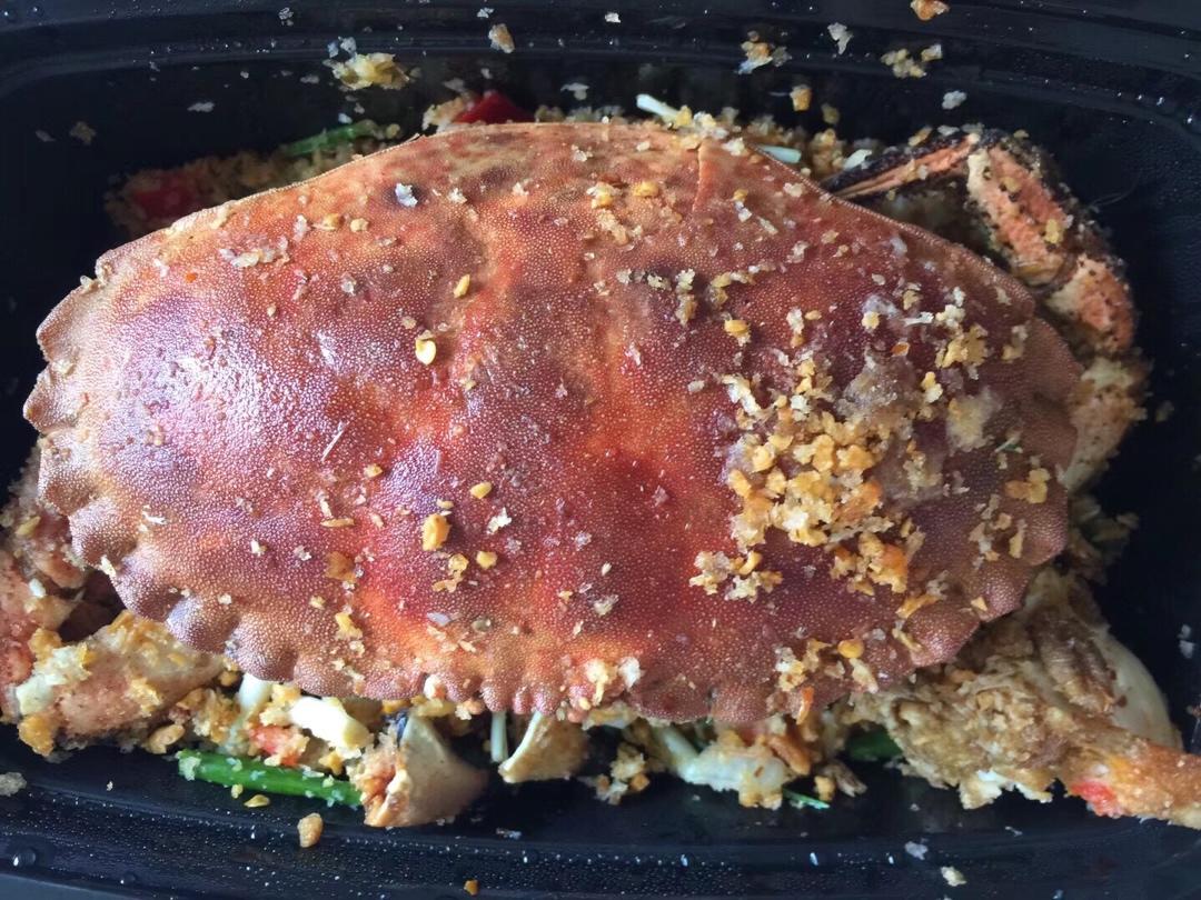 凯宝贝妈妈做的咪姆的避风塘面包蟹 避风塘炒蟹