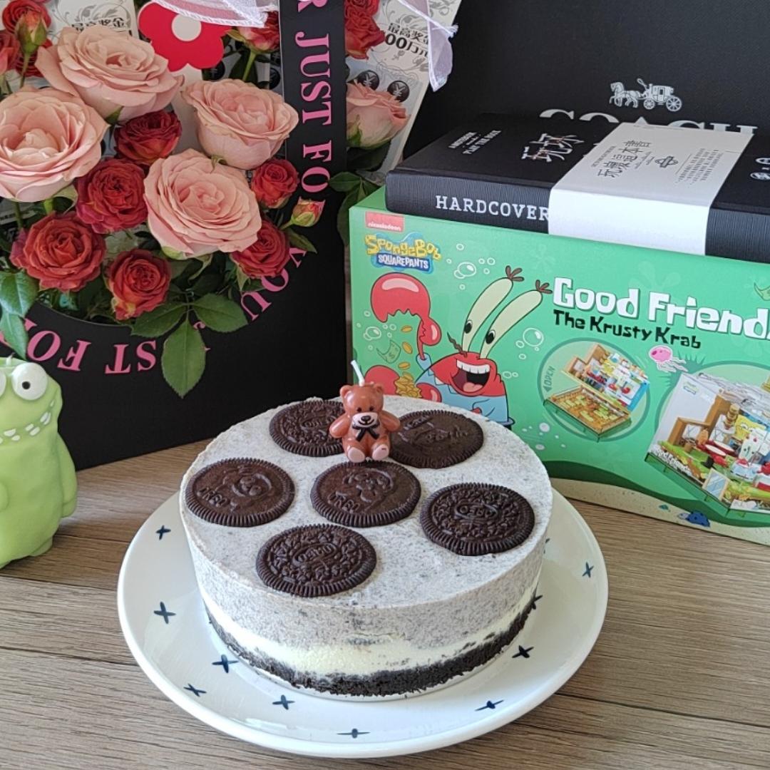 【奥利奥冻芝士蛋糕】拯救新手的免烤美味甜点