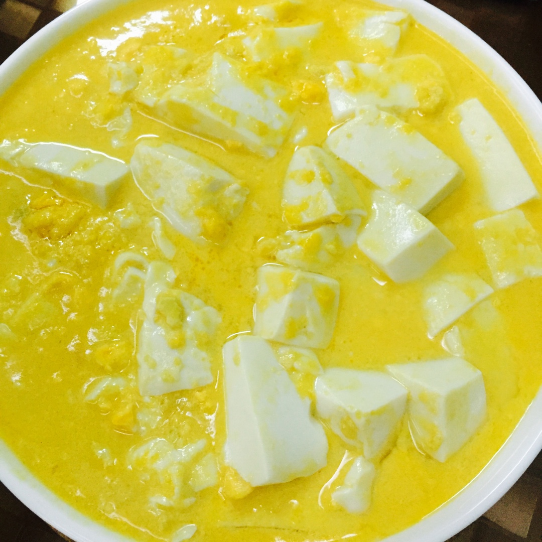 咸蛋黄豆腐