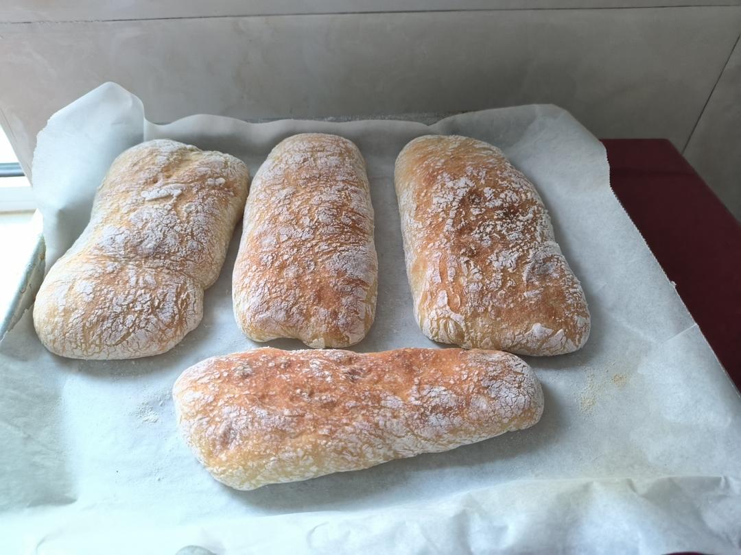 家庭版免揉～恰巴塔🥖｜一次成功超好吃