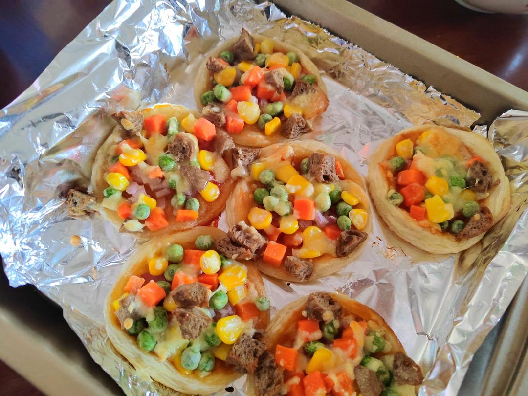 超简单迷你小披萨(蛋挞皮)