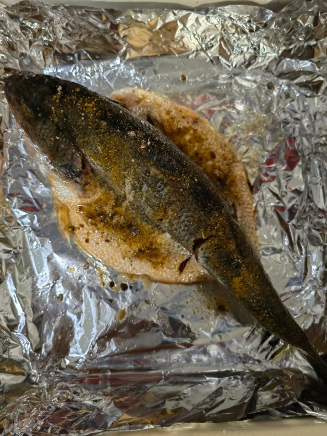 香烤鲈鱼～简易烤箱版