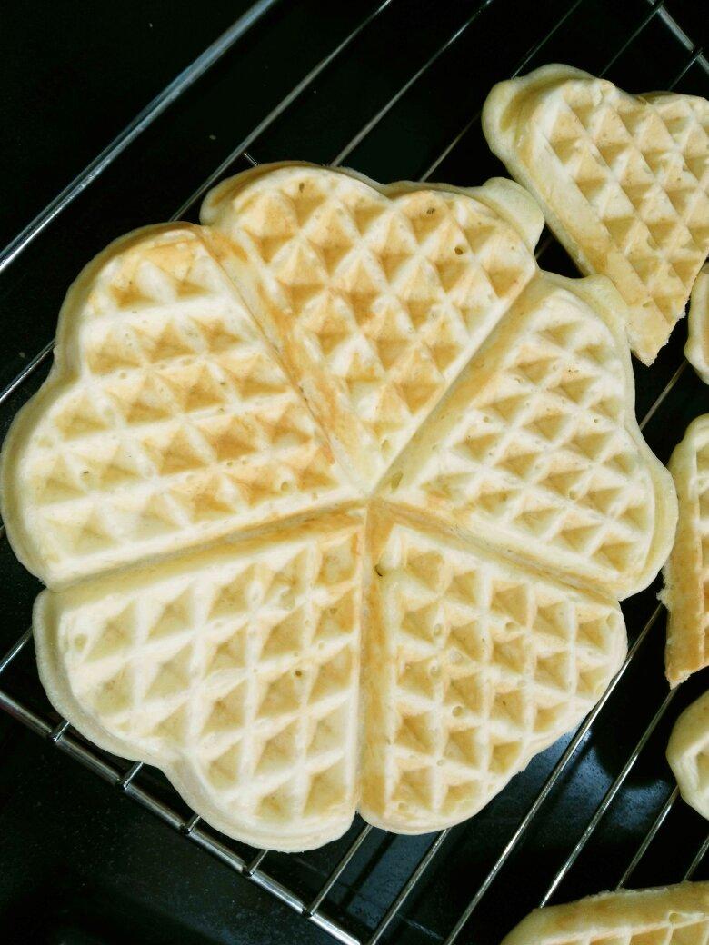 快手隔夜酵母版华夫饼 overnight yeasted waffles