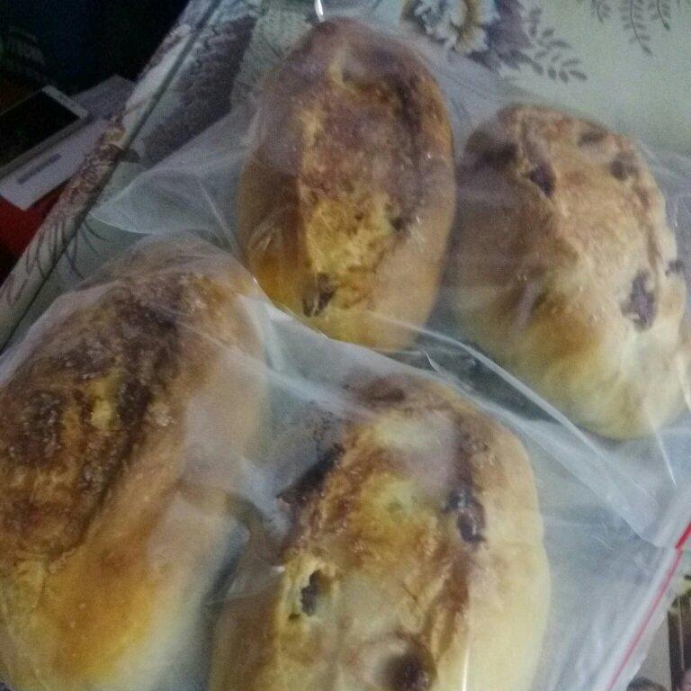 葡萄软欧（仿原麦山丘）Milk flavored bread filled with raisins and butter