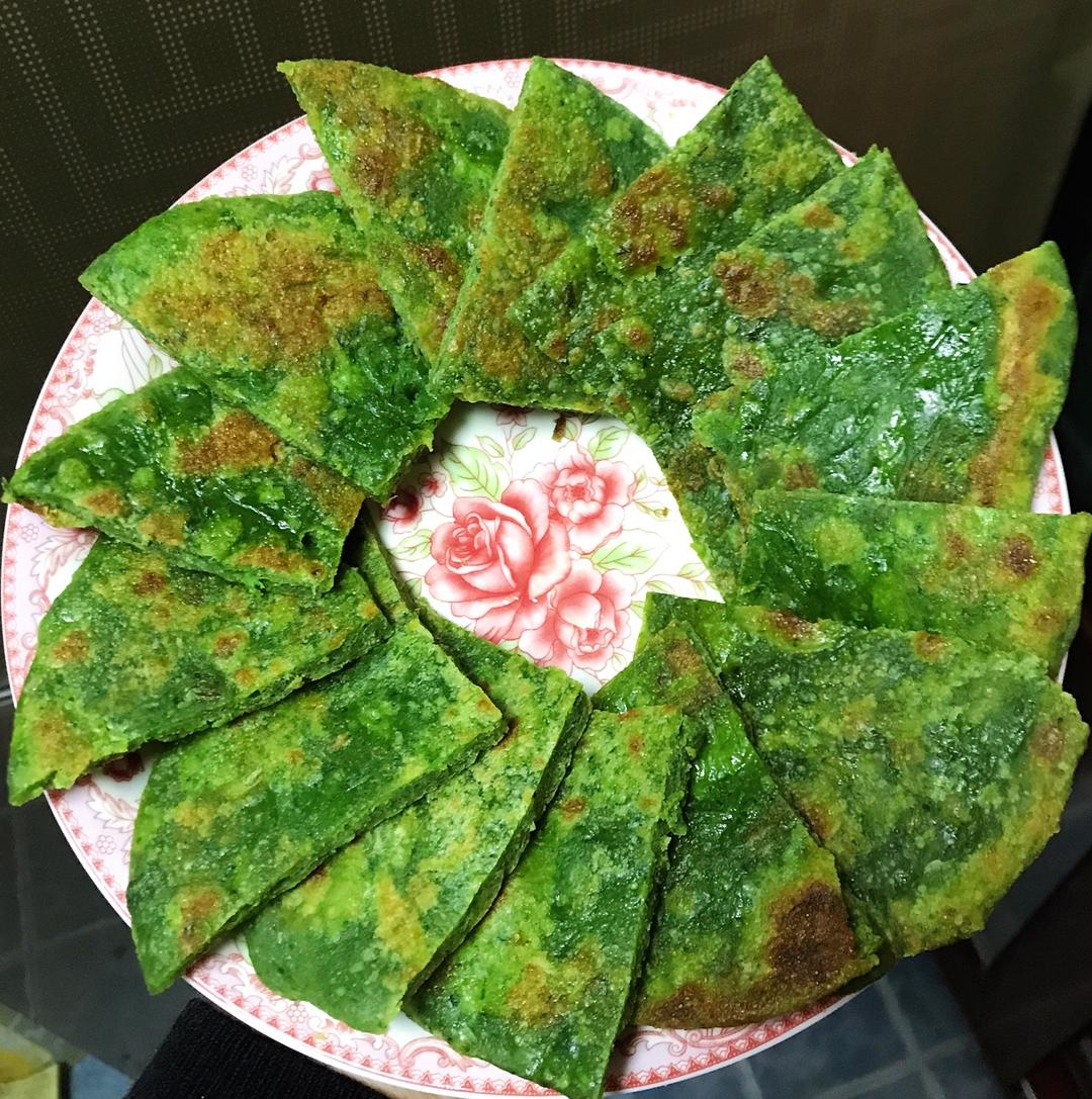 菠菜鸡蛋饼