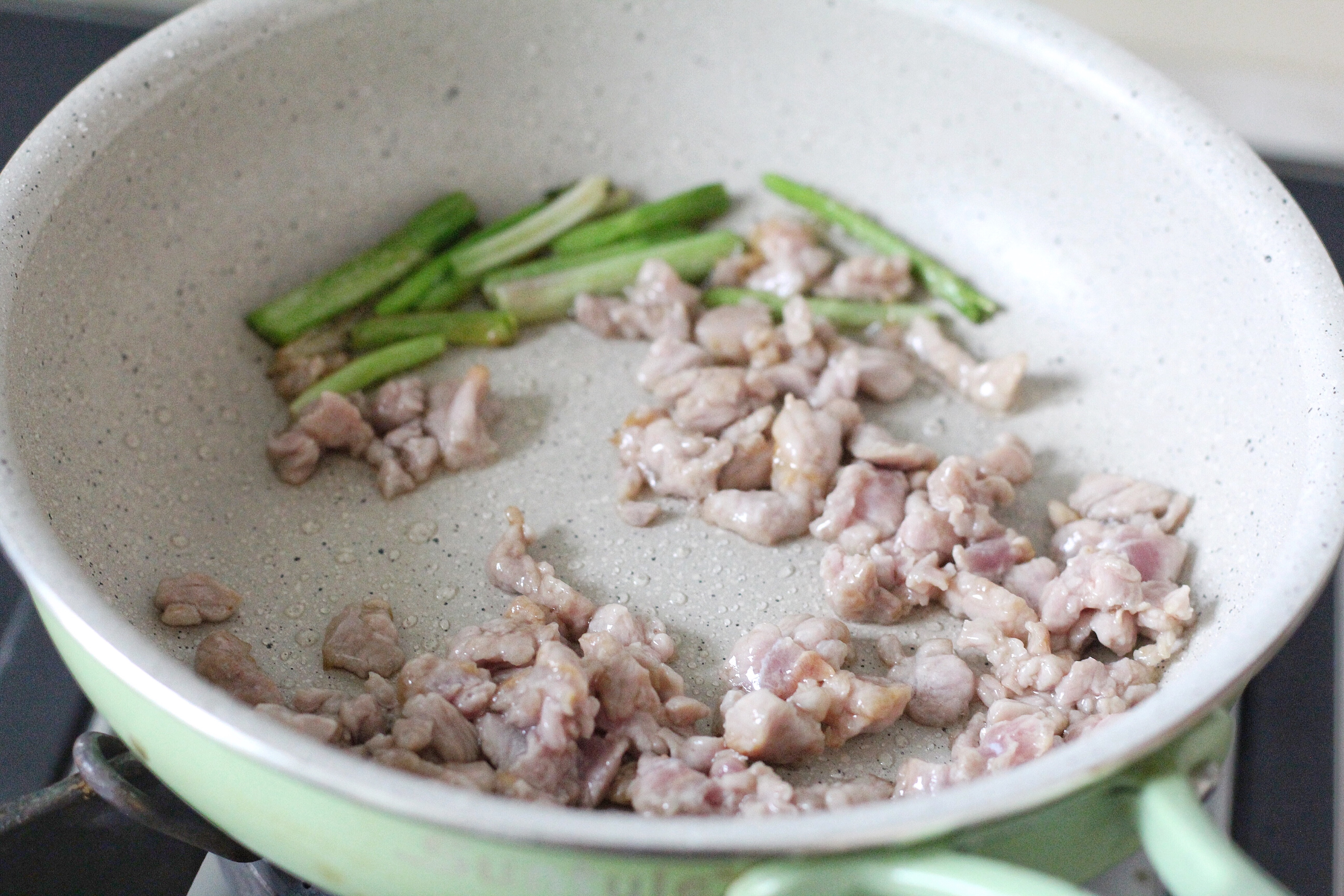 青菜肉丝干贝粥的做法 步骤6