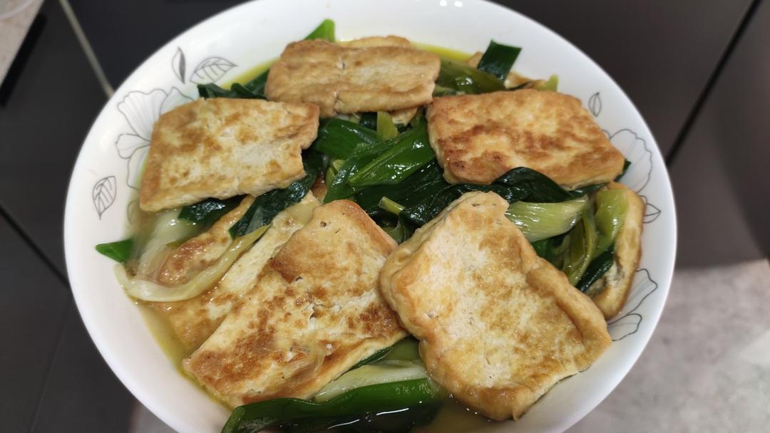 小葱香煎豆腐