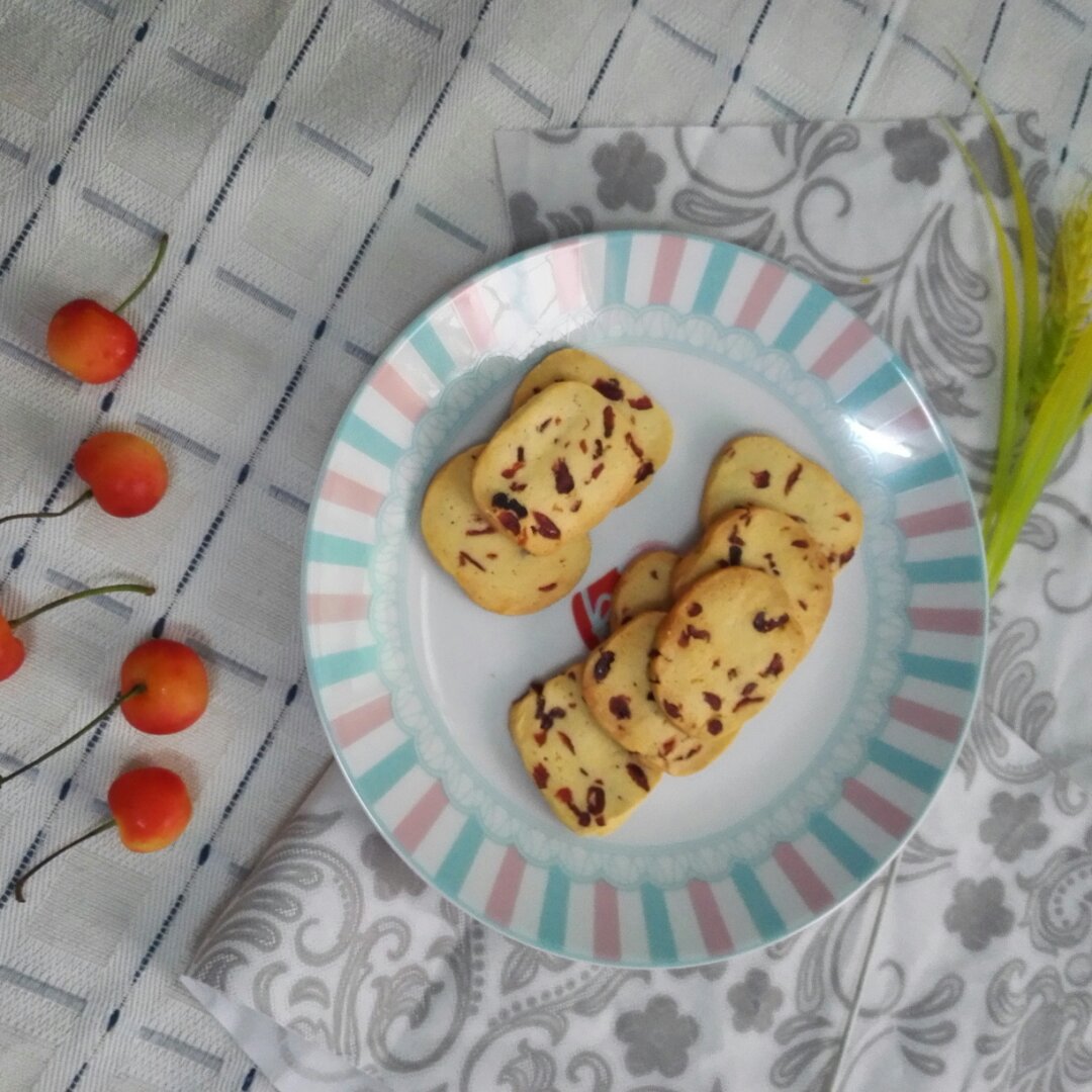 低糖少油版蔓越莓饼干