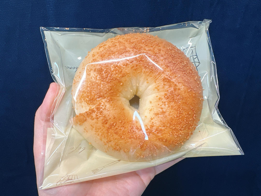 奶盐芝麻贝果🥯超香der～超快手～发酵时间短～超好吃😋