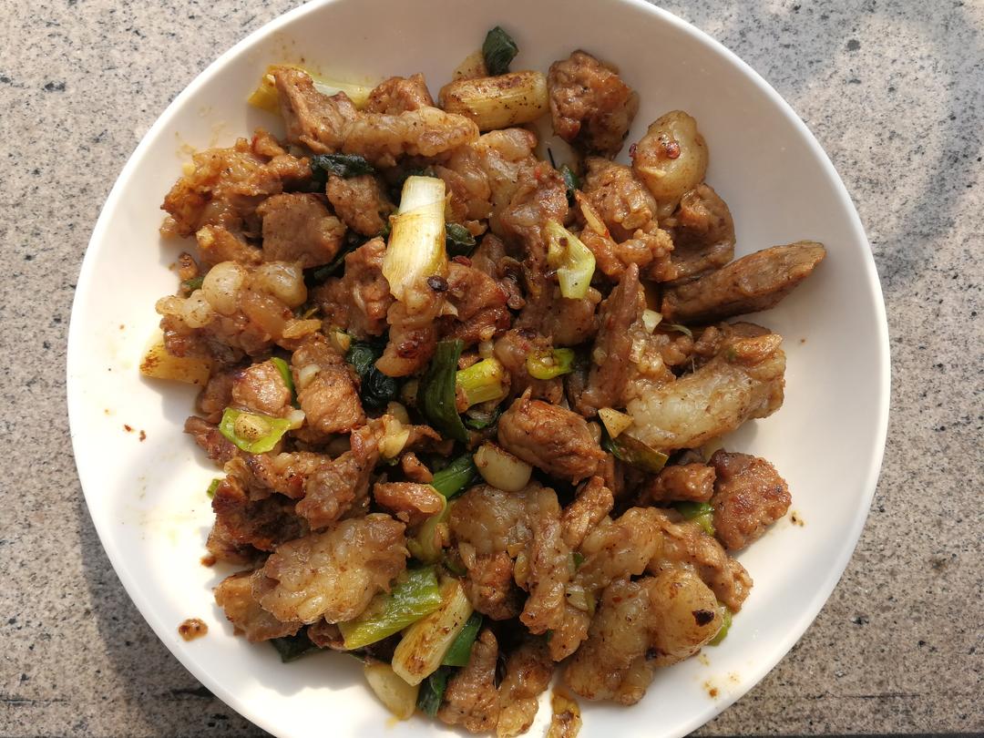 葱油小炒黄牛肉的做法