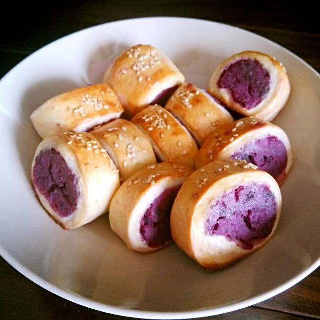 紫薯小小酥！（最最简单的点心！）