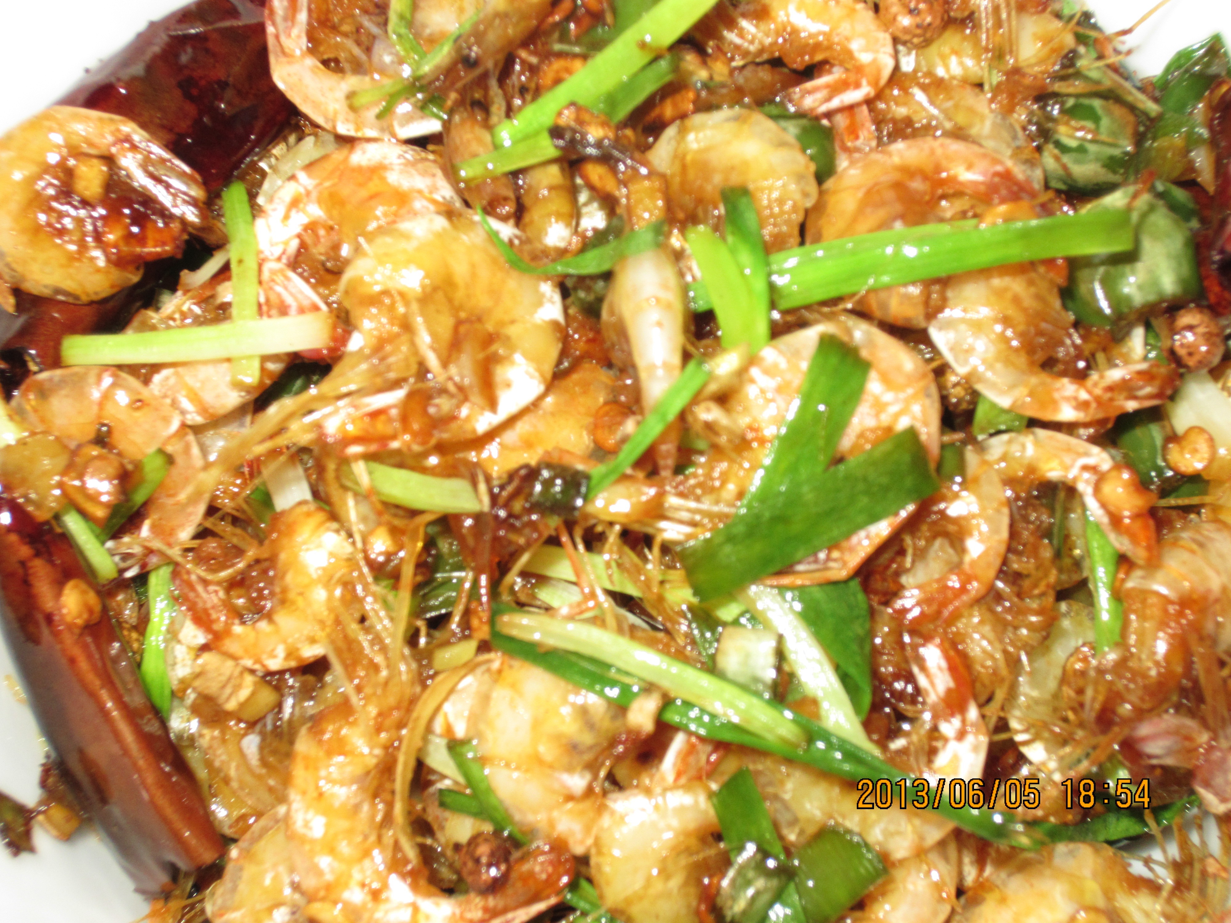 麻辣河虾