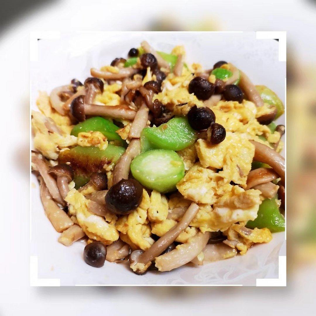 丝瓜蟹味菇炒蛋