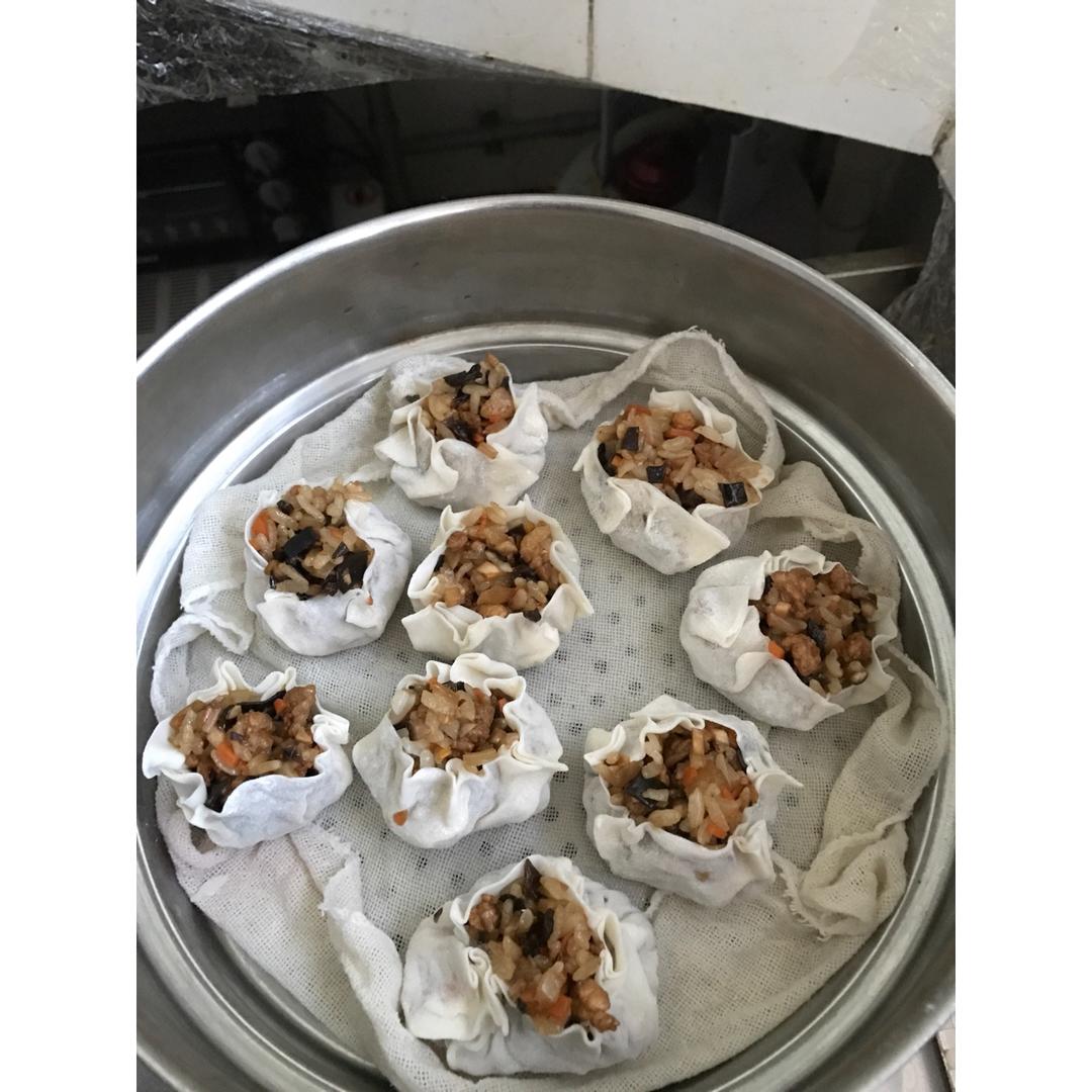 简易糯米烧卖（附烧卖包法）