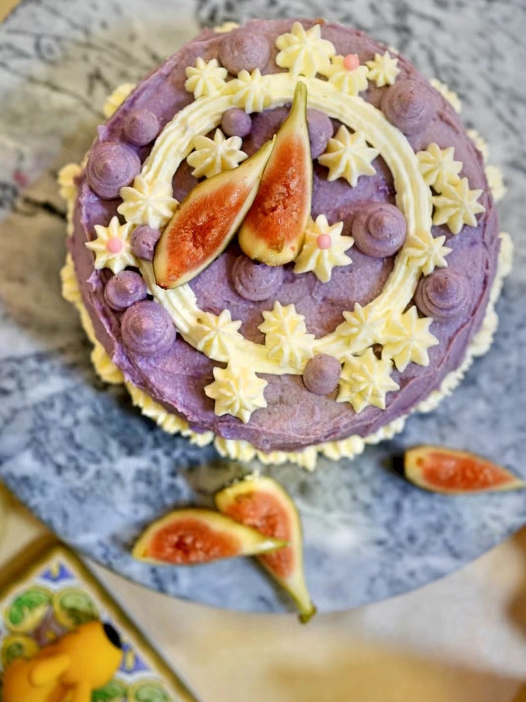 紫薯芋泥巴斯克蛋糕🍰温柔无比的粉紫仙女色系～