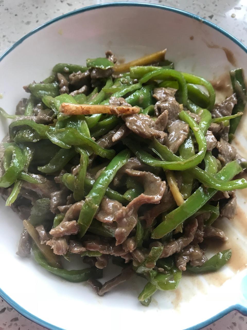 青椒牛肉丝