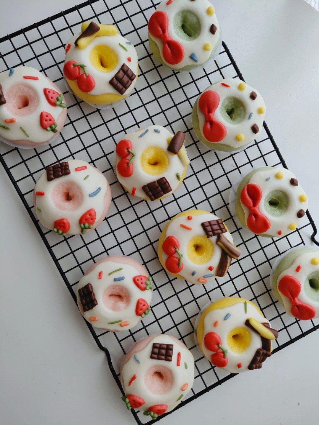 原创|超绝可爱甜甜圈造型馒头