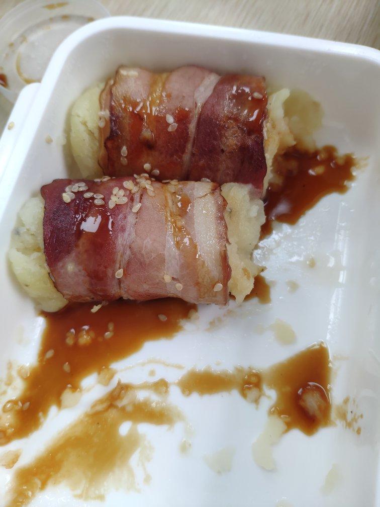 馋哭隔壁小孩❗️土豆新吃🔥照烧土豆泥培根卷