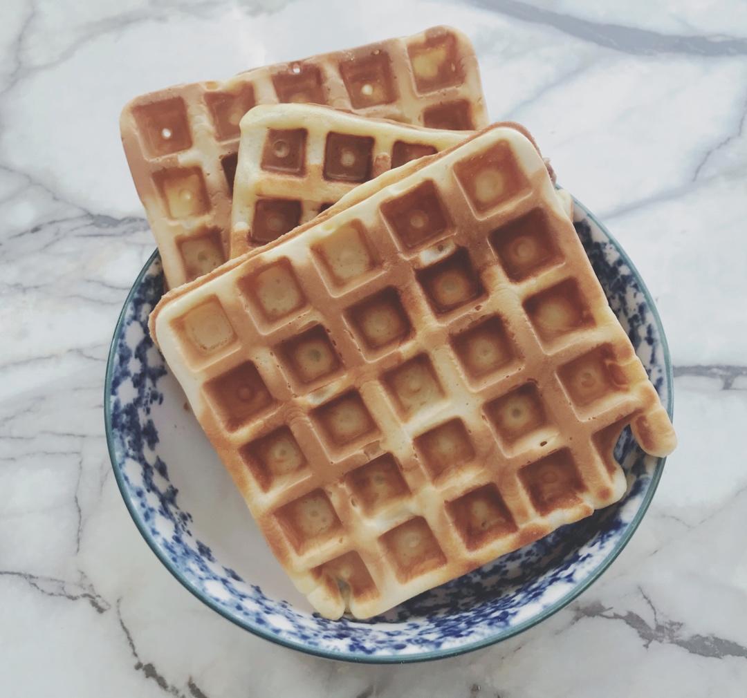 拒绝泡打粉的华夫饼方子