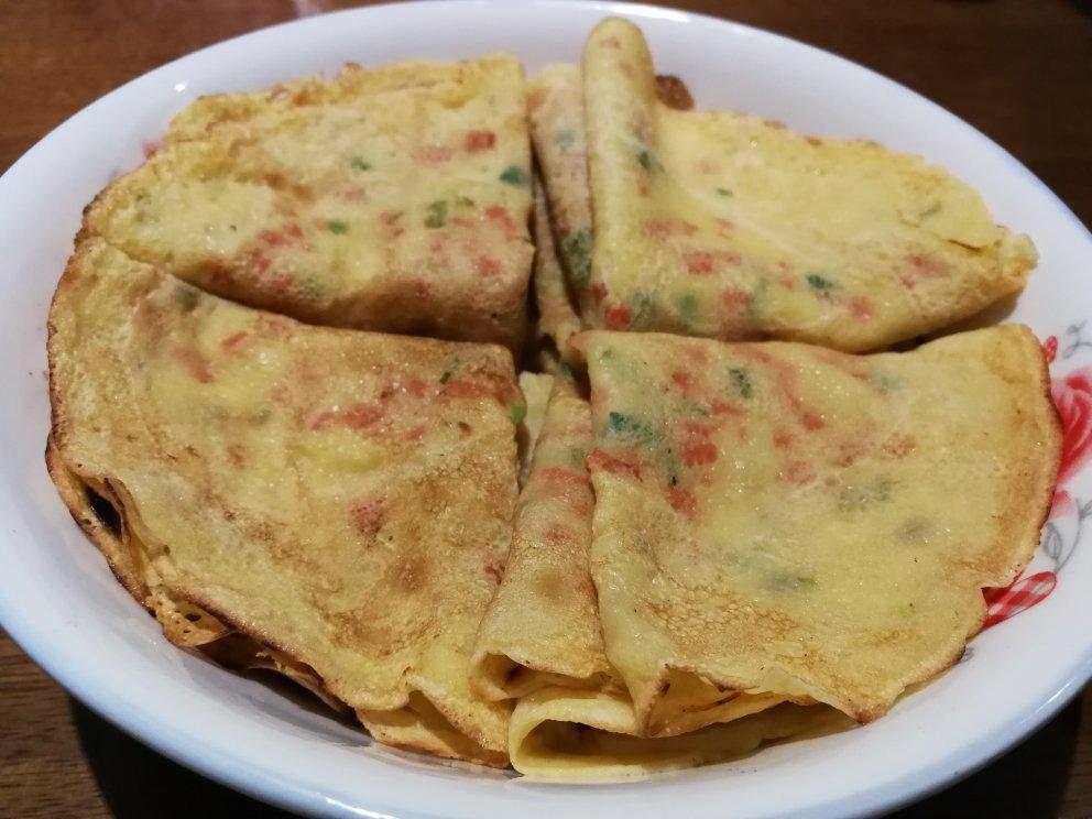 快手鸡蛋饼～～十分钟早餐！