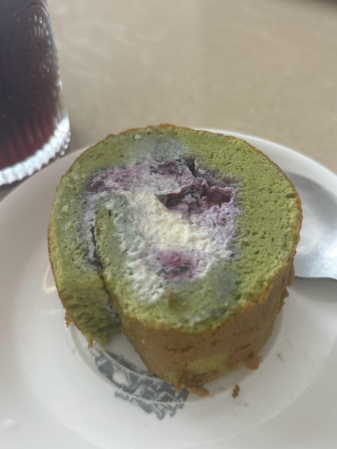 一口沦陷‼️蓝莓奶油蛋糕卷❗️酸酸甜甜好吃