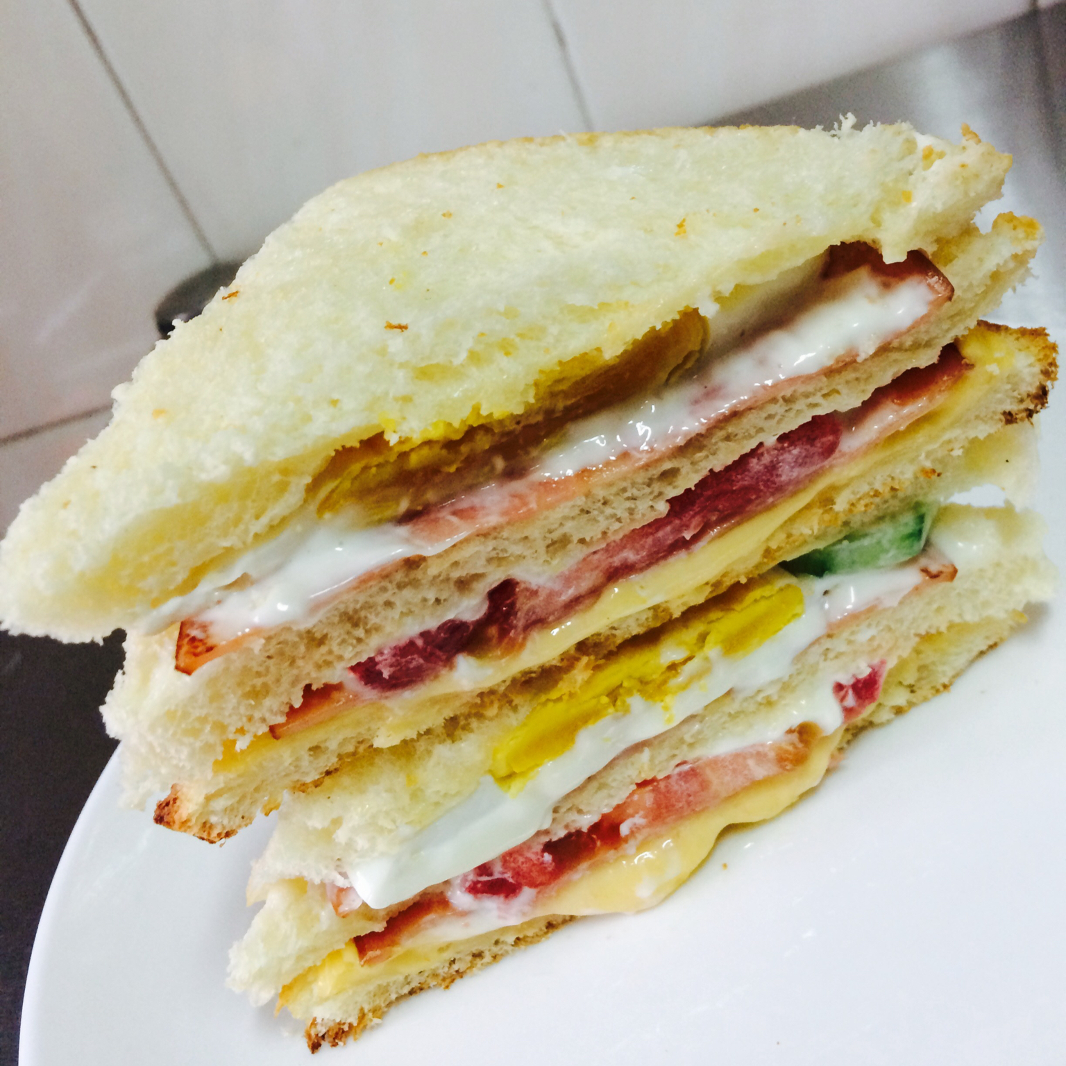 舍得cs做的堂妈小厨三明治