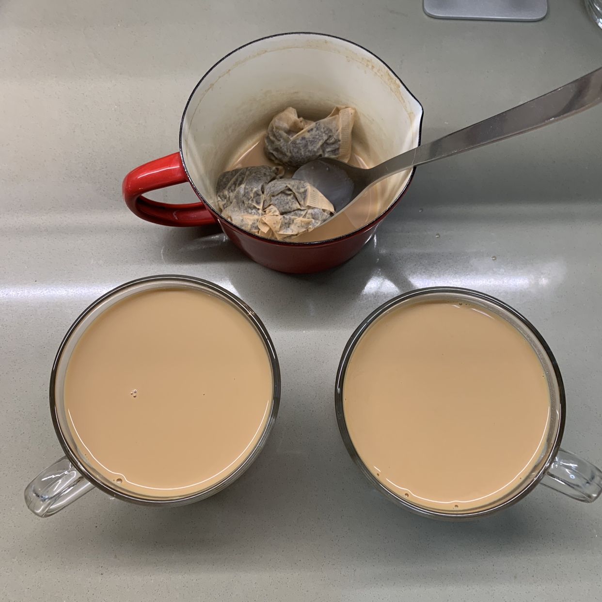 鸳鸯奶茶（咖啡豆版）的做法
