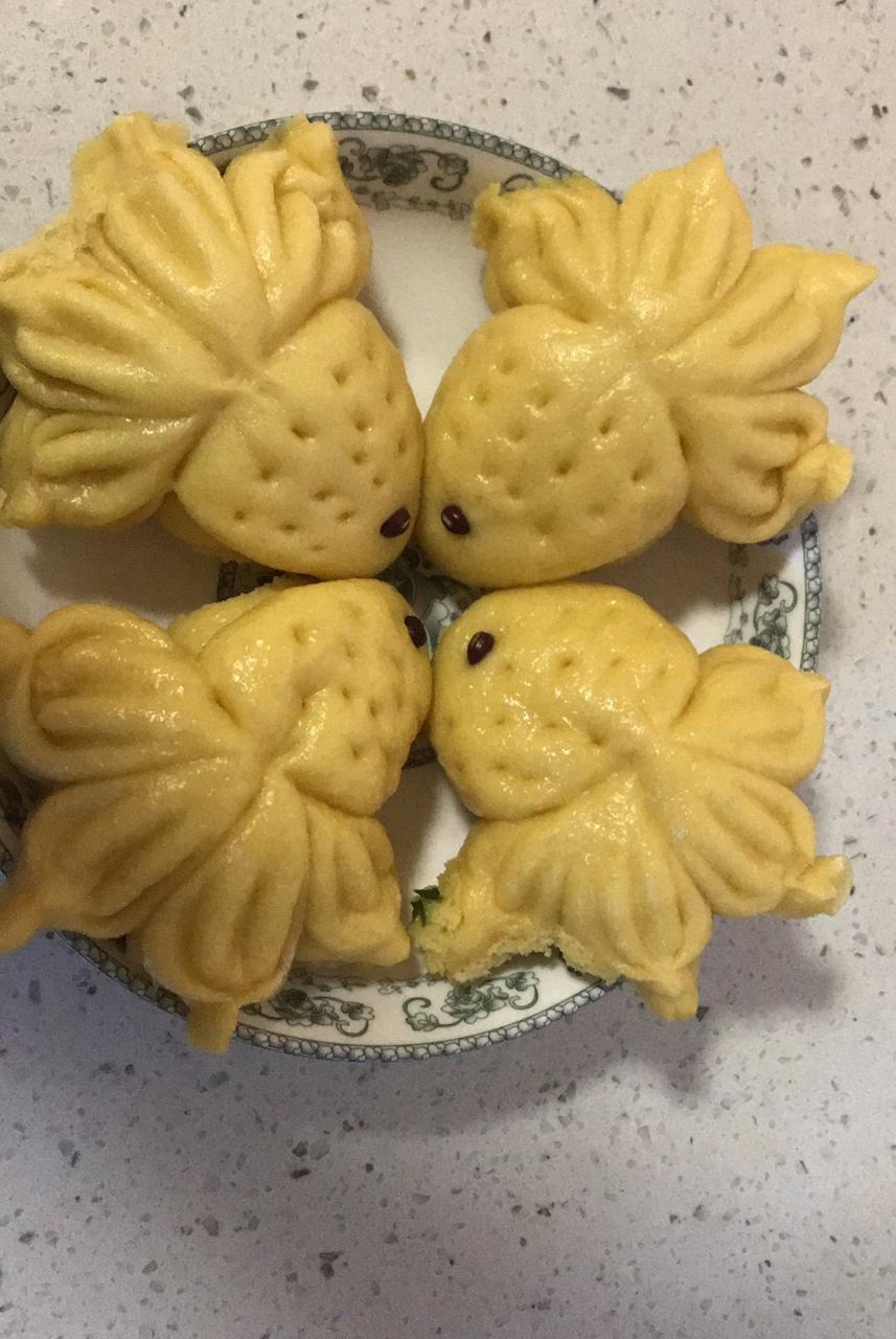 花样馒头 卡通小金鱼