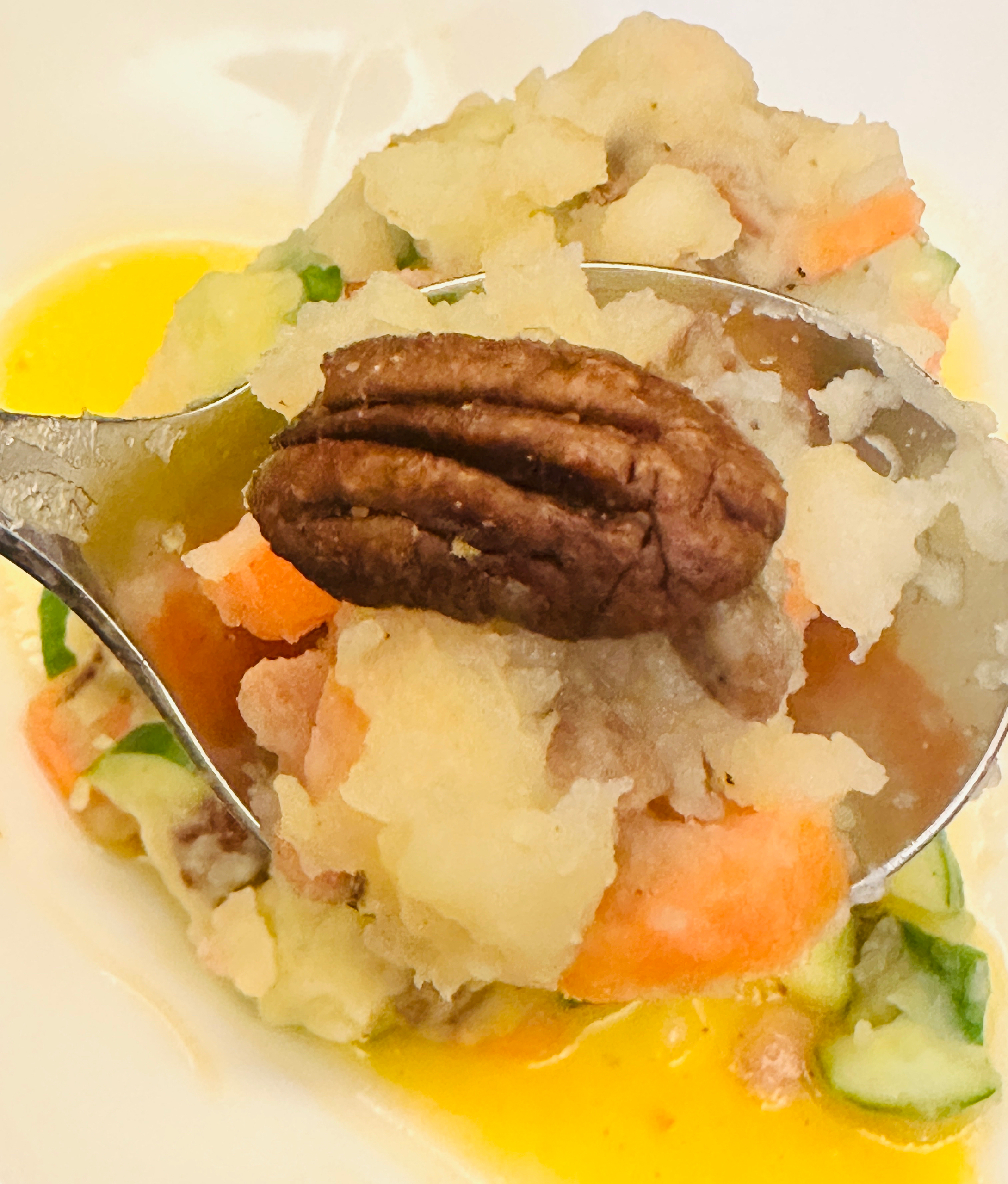 轻食：碧根果鸡汤土豆泥沙拉的做法 步骤10