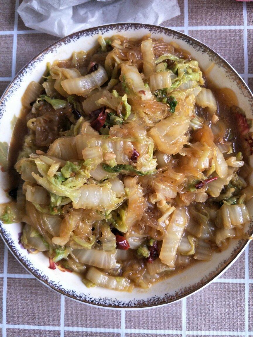 白菜炒粉丝