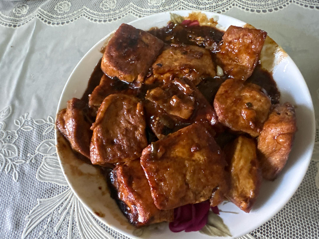酱炖豆腐！太香啦～