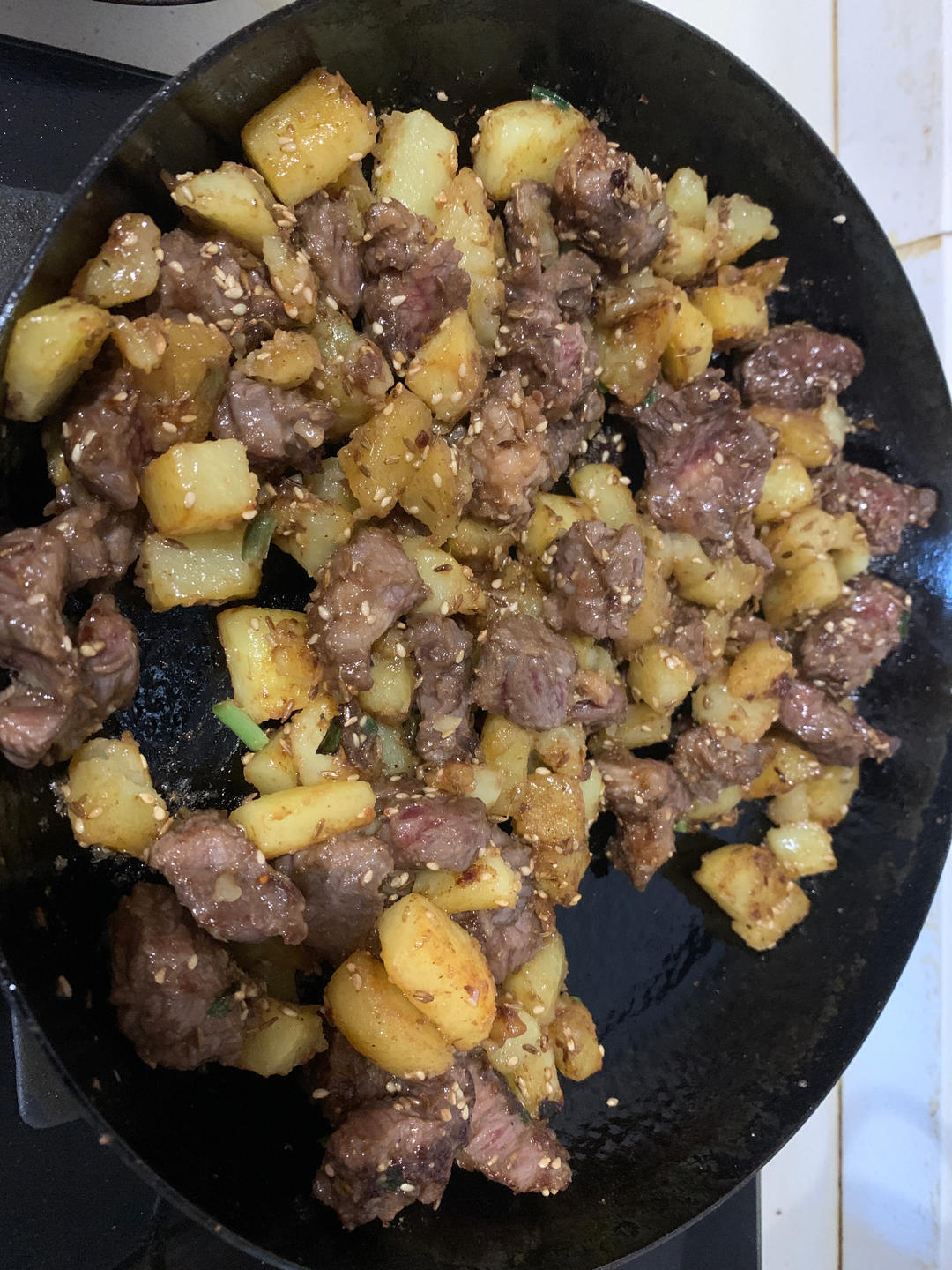 香辣孜然土豆牛肉粒，这么做巨巨巨好吃！！